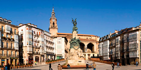 Plaza de la Virgen Blanca en Vitoria-Gasteiz