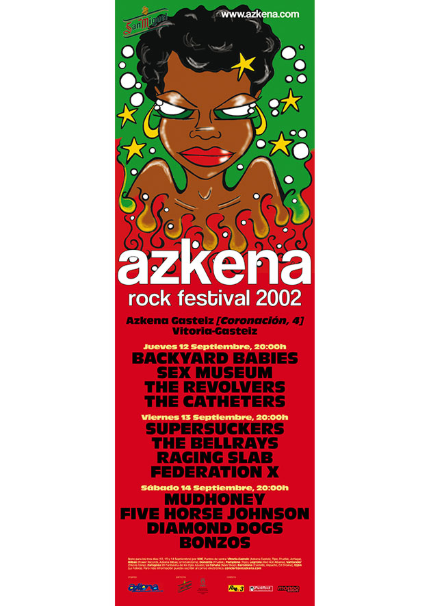 azkena rock festival cartel 2002 music spain