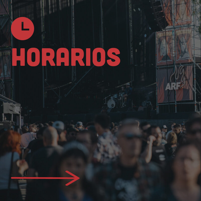 Botón para consultar los horarios del festival ARF 2025