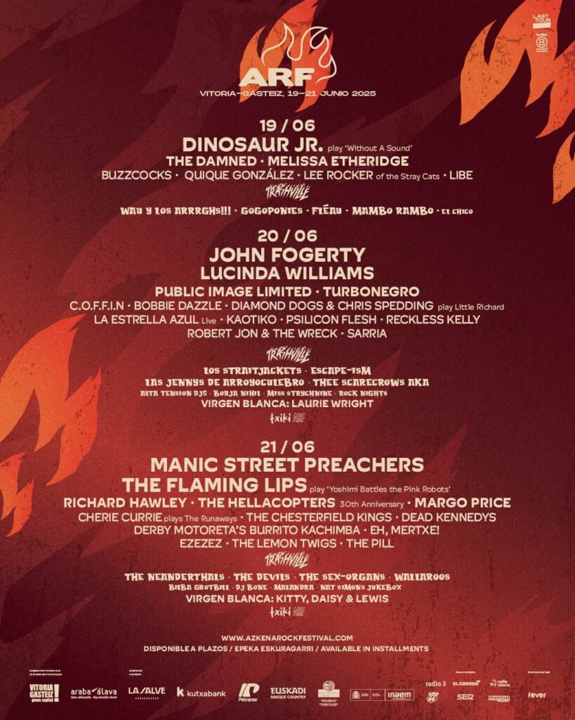 Cartel completo del Azkena Rock Festival 2025